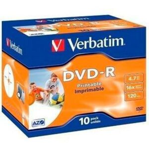 DVD-R Verbatim 4,7 GB 16x 10 Unidades (10 Unidades)