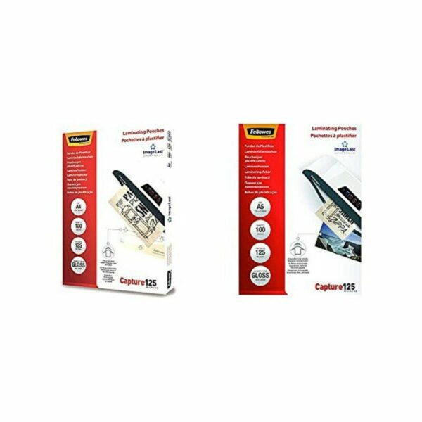 Fundas de plastificar Fellowes 5307407 Transparente Plastificar (100 Unidades) (100 pcs) - Imagen 2