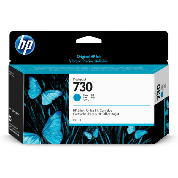 Cartucho de Tinta Original HP 730 Cian - Imagen 2