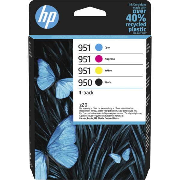Cartucho de Tinta Original HP 6ZC65AE Amarillo Negro Magenta
