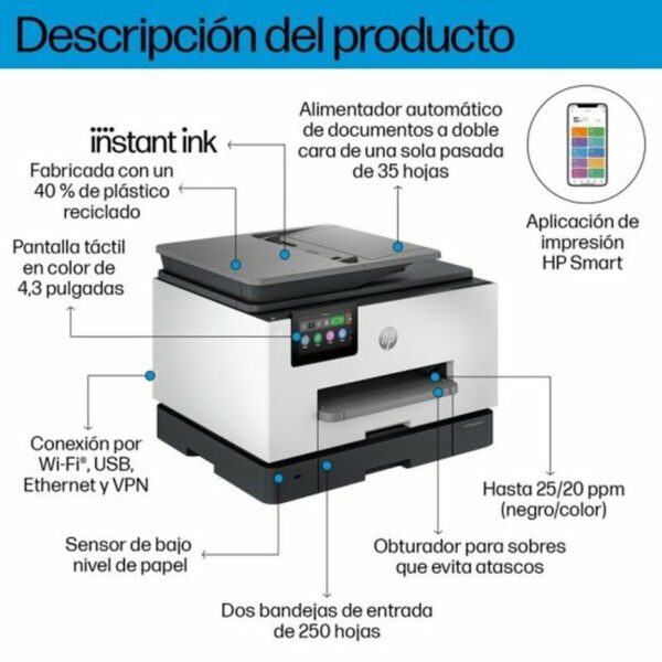 Impresora Multifunción HP OfficeJet Pro 9132e - Imagen 2