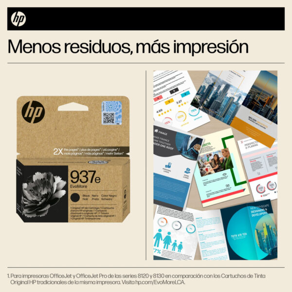 Cartucho de Tinta Original HP 4S6W9NE Negro (1 unidad) - Imagen 5