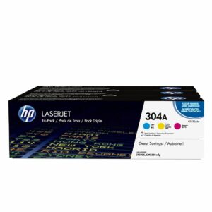 Tóner HP Pack de ahorro de 3 cartuchos de tóner original LaserJet HP 304A cian/magenta/amarillo Tricolor