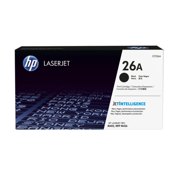 Tóner Original HP 26A Negro