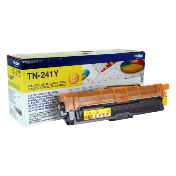 Tóner Original Brother TN-241Y Amarillo Negro - Imagen 3