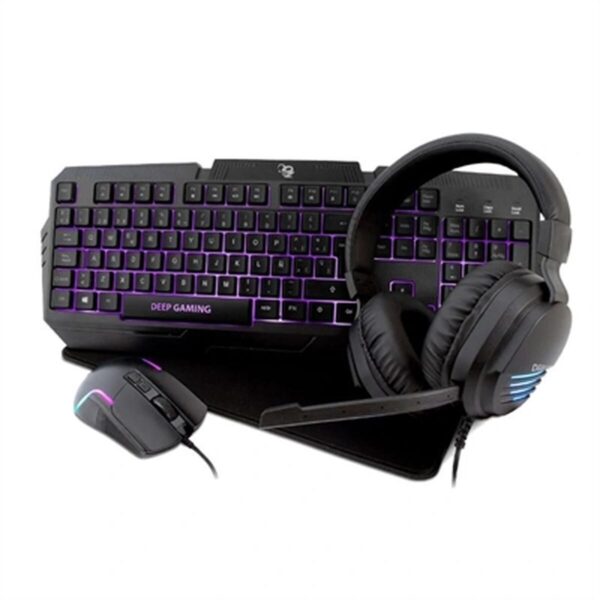 Pack Gaming DeepGaming Negro Qwerty Español - Imagen 2