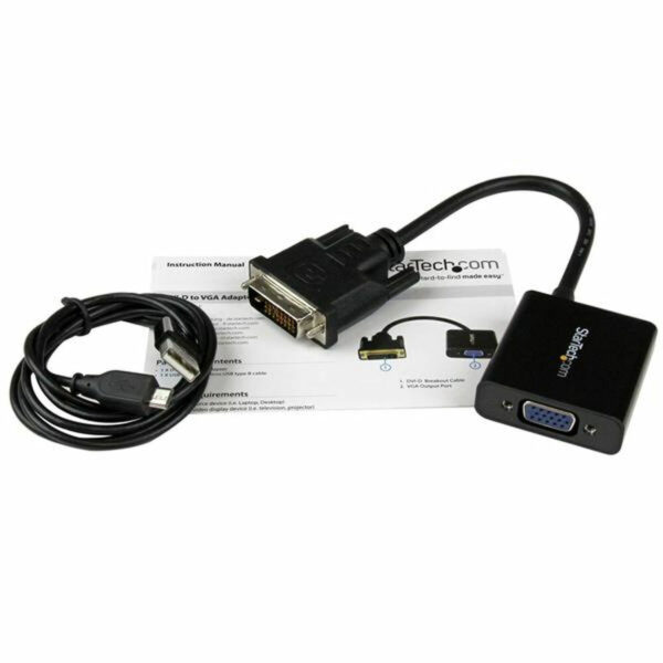 Adaptador DVI-D a VGA Startech DVI2VGAE Negro - Imagen 4