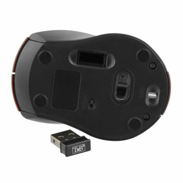Ratón T'NB MM240RD Negro Rojo Negro/Rojo 1000 dpi - Imagen 3