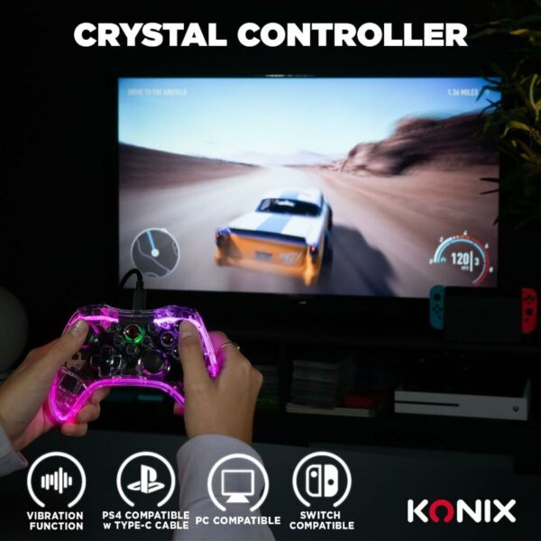 Mando Gaming KONIX Crystal - Imagen 3