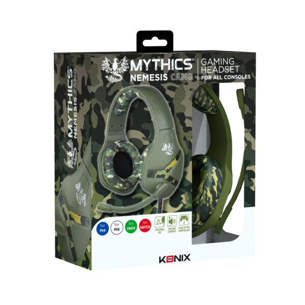 Auriculares con Micrófono KONIX KX MY UNIV NEMESIS CAMO Negro Multicolor - Imagen 3