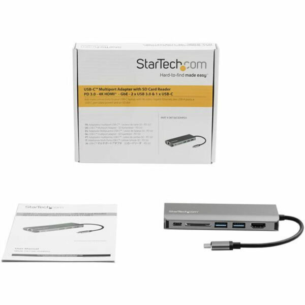 Dockstation Startech DKT30CSDHPD3         4K Ultra HD Gris - Imagen 4