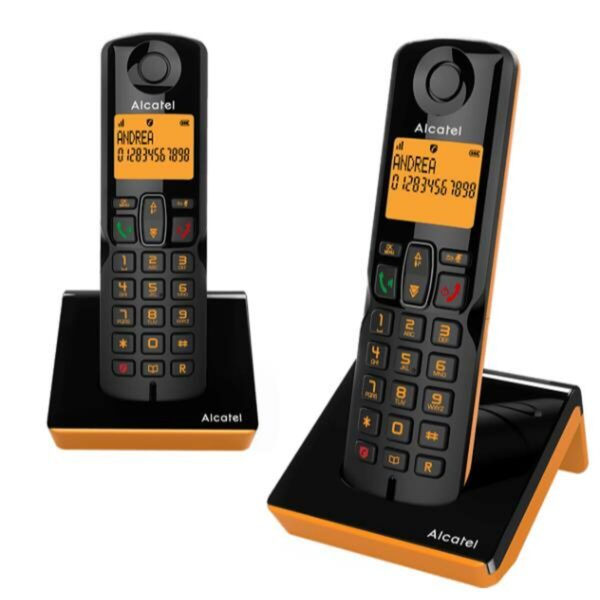 Teléfono Fijo Alcatel ATL1425413 Negro Naranja - Imagen 2