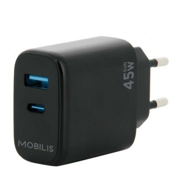 Cargador de Pared Mobilis 001363 Negro 45 W - Imagen 2