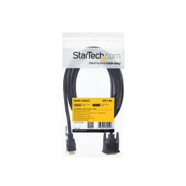 Adaptador HDMI a DVI Startech HDMIDVIMM6           Negro - Imagen 2