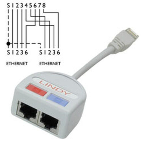 Adaptador UTP LINDY 34002 Gris - Imagen 2