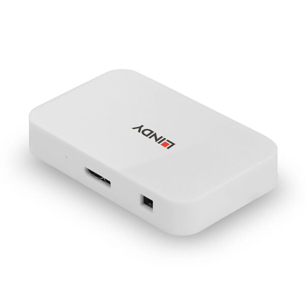 Hub USB LINDY 43143 Blanco - Imagen 2