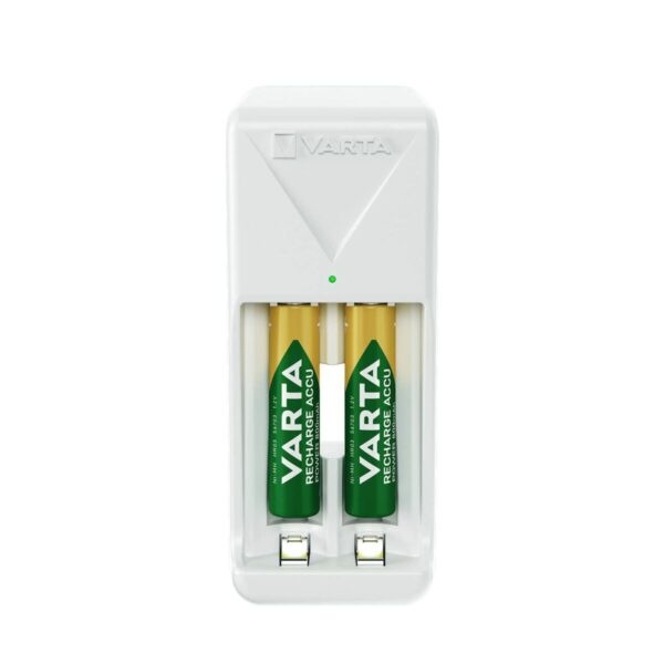 Cargador de Pilas Varta 57656 101 401 Mini 2 Pilas Blanco AA/AAA - Imagen 2