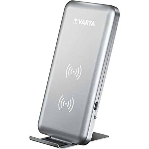 Power Bank Inalámbrico Varta Fast Wireless Plata - Imagen 2