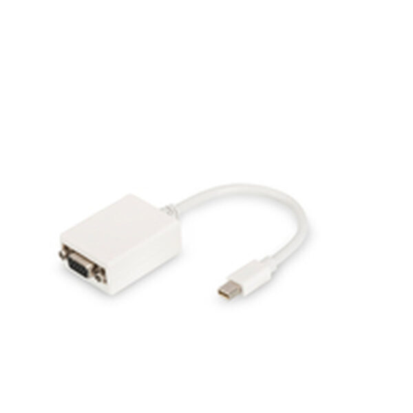 Adaptador DisplayPort a VGA Digitus by Assmann DB-340407-001-W Blanco Negro 15 cm - Imagen 2