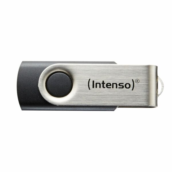 Memoria USB INTENSO 3503480 32 GB Llavero Negro Negro/Plateado 32 GB DDR3 SDRAM - Imagen 2