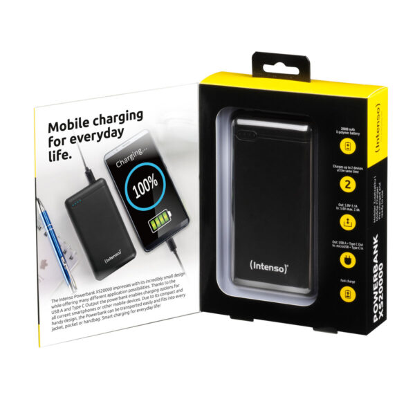 Powerbank INTENSO XS20000 Negro 20000 mAh - Imagen 2