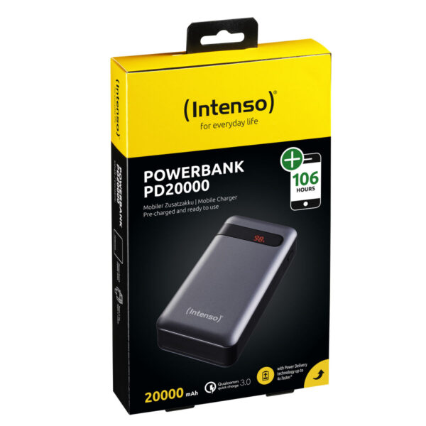 Powerbank INTENSO Negro Antracita 20000 mAh - Imagen 2
