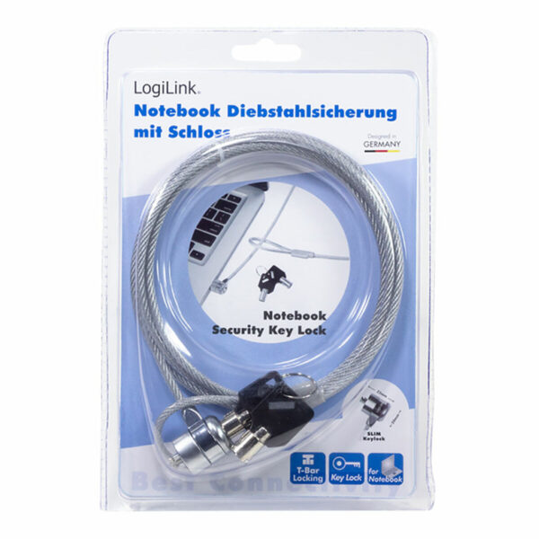 Cable antirrobo LogiLink 1,5 m Laptop - Imagen 3