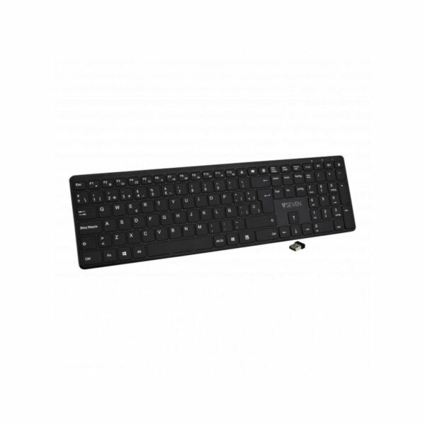 Teclado Bluetooth V7 KW550 BT Negro Qwerty Español - Imagen 3