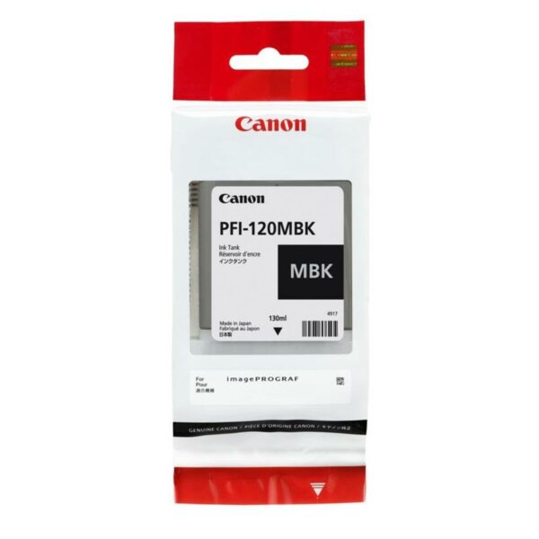 Cartucho de Tinta Original Canon PFI-120MBK Negro Negro mate
