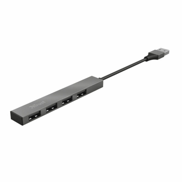 Hub USB Trust 23786 USB x 4 Gris Plateado Aluminio 3600 W - Imagen 2