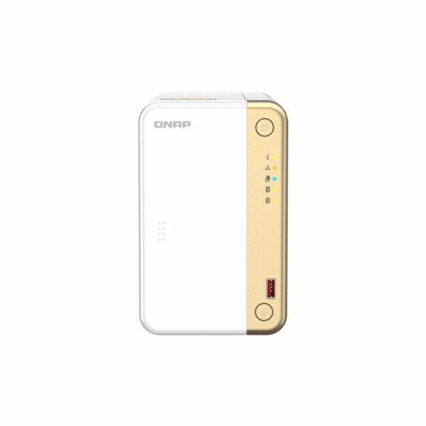 Almacenamiento en Red NAS Qnap TS-262 Blanco Dorado Intel Celeron - Imagen 2