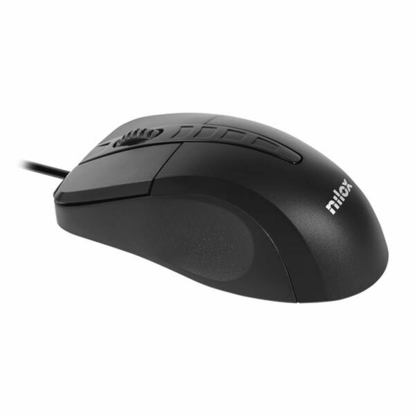 Ratón Óptico Nilox MOUSB1001 1000 DPI Negro - Imagen 2