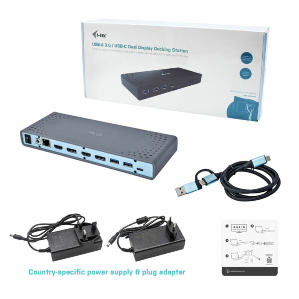 Dockstation i-Tec CADUAL4KDOCK - Imagen 3