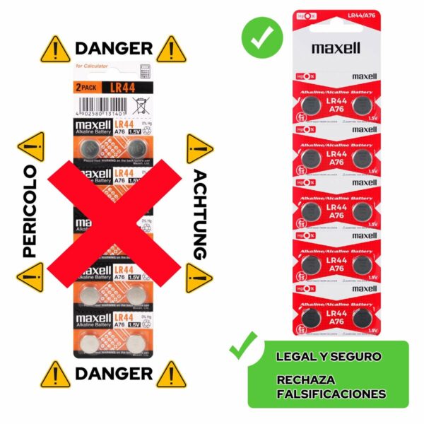 Pilas Maxell 19040800 1,5 V Pilas de Botón (10 Unidades) - Imagen 4