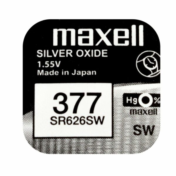 Pila de botón Maxell SR626SW 377 1,55 V Pilas de Botón - Imagen 4