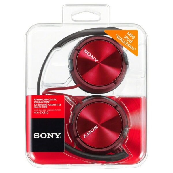 Auriculares de Diadema Sony MDR-ZX310AP Rojo - Imagen 3