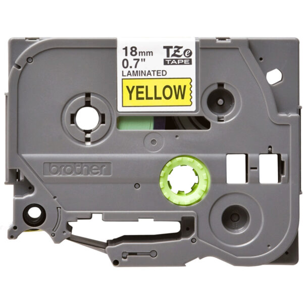 Cinta Laminada para Rotuladoras Brother TZE-641 Amarillo Negro Negro/Amarillo 18mm - Imagen 2