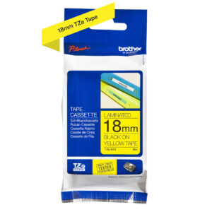 Cinta Laminada para Rotuladoras Brother TZE-641 Amarillo Negro Negro/Amarillo 18mm