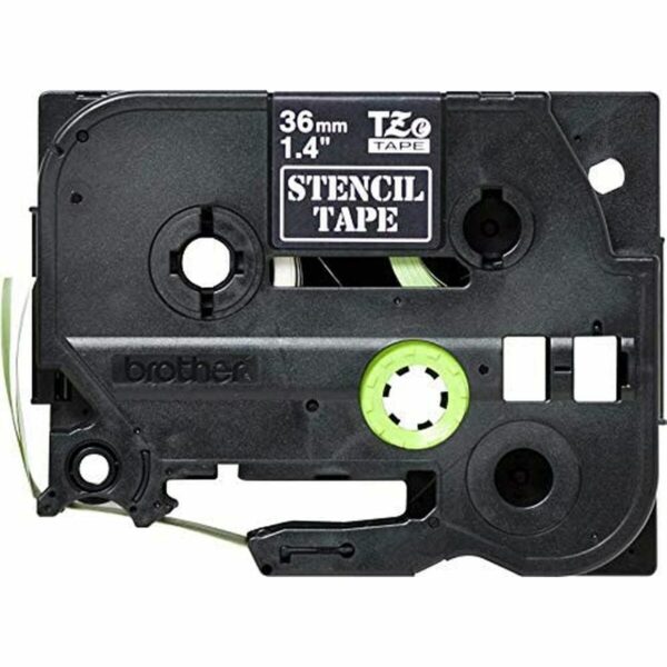 Cinta Laminada para Rotuladoras Brother STE-161 Negro Negro/Blanco 36 mm x 3 m - Imagen 3