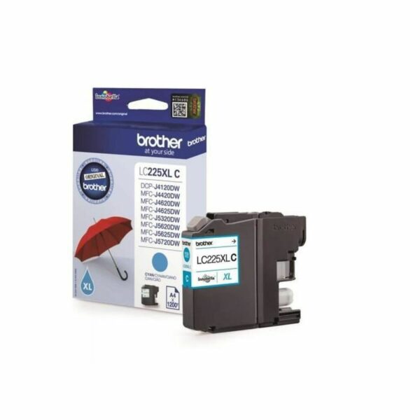 Cartucho de Tinta Original Brother LC-225XLCBP Cian - Imagen 2