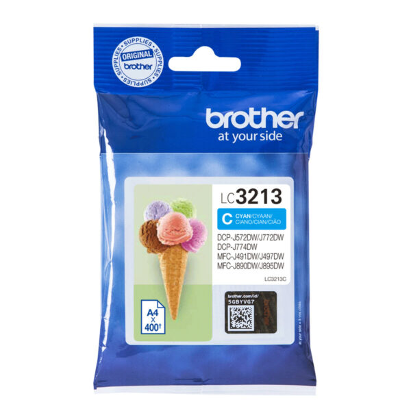 Cartucho de Tinta Original Brother LC-3213C Cian