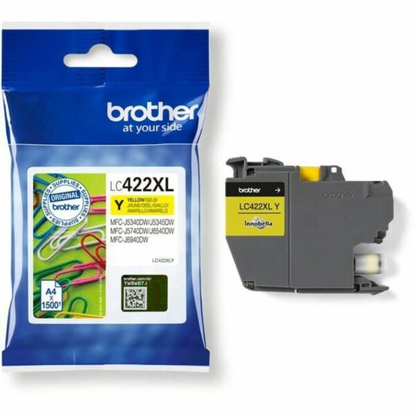 Cartucho de Tinta Original Brother LC422XLY Amarillo - Imagen 2