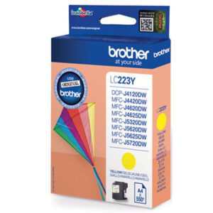 Cartucho de Tinta Original Brother LC-223YBP Amarillo Negro