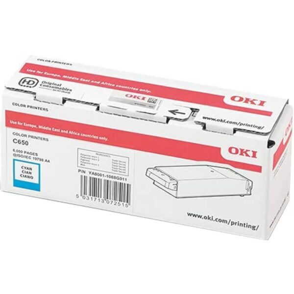 Tóner Original OKI C650 Cian - Imagen 2