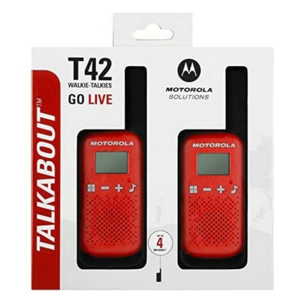 Walkie-Talkie Motorola T42 RED 1,3" LCD 4 km - Imagen 6