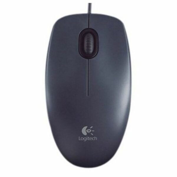 Ratón Óptico Logitech LGT-M90 USB Negro Gris - Imagen 3