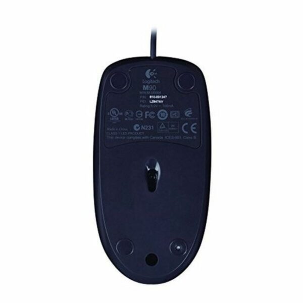 Ratón Óptico Logitech LGT-M90 USB Negro Gris - Imagen 4