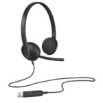 Auriculares con Micrófono Logitech H340 USB 1,8 m Negro