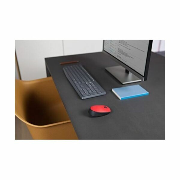 Ratón Inalámbrico Logitech 910-004641 1000 dpi Rojo Negro/Rojo - Imagen 7