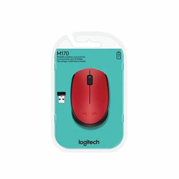 Ratón Inalámbrico Logitech 910-004641 1000 dpi Rojo Negro/Rojo - Imagen 8